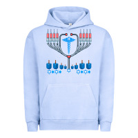 Pigment Grape Ice jewish hanukkah chanukah doctor medical menorah  gifts Urban Hoodie - trangStudio