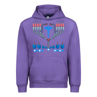 Jewish Hanukkah Chanukah Doctor Medical Menorah  Gifts Urban Hoodie | Teevron