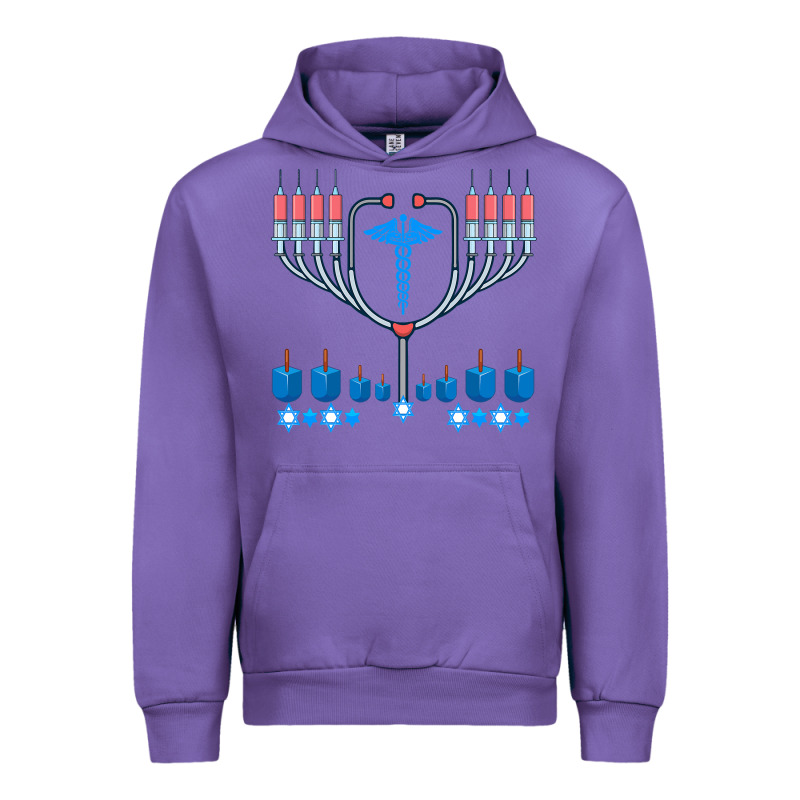 Jewish Hanukkah Chanukah Doctor Medical Menorah  Gifts Urban Hoodie by trangStudio | Teevron