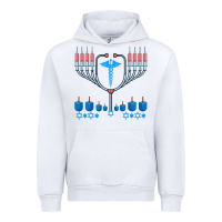 White jewish hanukkah chanukah doctor medical menorah  gifts Urban Hoodie - trangStudio
