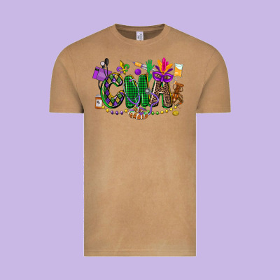 Cma Mardi Gras Cowgirl Vintage Tee Designed By Cowgirlartshop