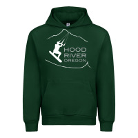 Forest Green Kiteboarding Hood River Oregon, Kitesurfing Urban Hoodie - trangStudio