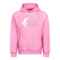 Fuchsia Pink Kiteboarding Hood River Oregon, Kitesurfing Urban Hoodie - trangStudio