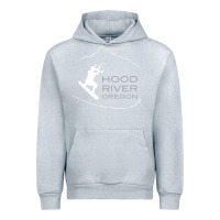 Heather Grey Kiteboarding Hood River Oregon, Kitesurfing Urban Hoodie - trangStudio