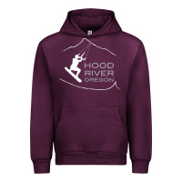 Mauve Wine Kiteboarding Hood River Oregon, Kitesurfing Urban Hoodie - trangStudio