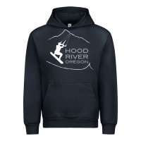 Navy Kiteboarding Hood River Oregon, Kitesurfing Urban Hoodie - trangStudio