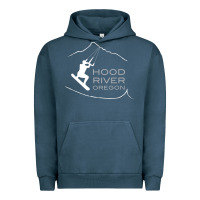 Pigment Midnight Navy Kiteboarding Hood River Oregon, Kitesurfing Urban Hoodie - trangStudio
