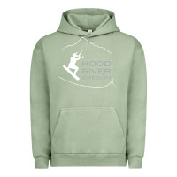 Pigment Oil Green Kiteboarding Hood River Oregon, Kitesurfing Urban Hoodie - trangStudio
