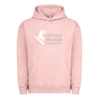 Pigment Salmon Kiteboarding Hood River Oregon, Kitesurfing Urban Hoodie - trangStudio