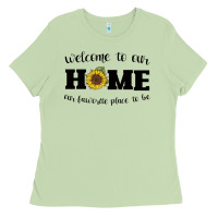 Matcha welcome to our Home Sunflower Ladies Tee - Bettercallsaul