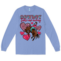 Colony Blue cowboy take me away Long Sleeve Tee - OliviaCreatesArt