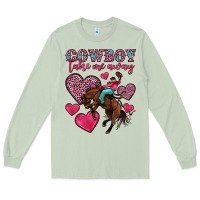 Matcha cowboy take me away Long Sleeve Tee - OliviaCreatesArt