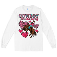 White cowboy take me away Long Sleeve Tee - OliviaCreatesArt