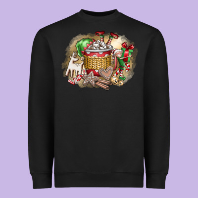 Christmas Elf Heavyweight Sweatshirt Designed By Cowhidedigitalart