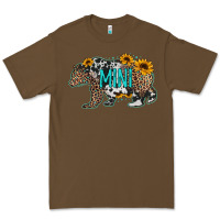 Cacao baby bear mini sunflowers leopard cowhide mother's day Premium Tee - Jasminsmagicworld