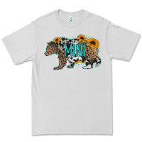 Dove Grey baby bear mini sunflowers leopard cowhide mother's day Premium Tee - Jasminsmagicworld