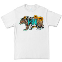 White baby bear mini sunflowers leopard cowhide mother's day Premium Tee - Jasminsmagicworld