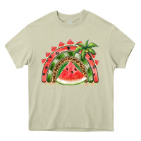 Mossy watermelon slice  rainbow Heavy Core Tee - BarkalooDesign