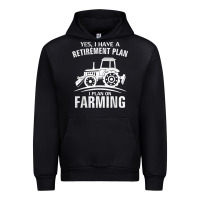 Black Yes I Do Have A Retirement Plan Farming Funny Farmer Gift Urban Hoodie - trangStudio