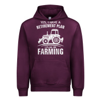 Mauve Wine Yes I Do Have A Retirement Plan Farming Funny Farmer Gift Urban Hoodie - trangStudio