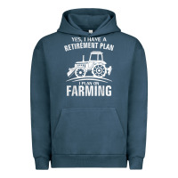 Pigment Midnight Navy Yes I Do Have A Retirement Plan Farming Funny Farmer Gift Urban Hoodie - trangStudio