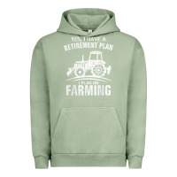 Pigment Oil Green Yes I Do Have A Retirement Plan Farming Funny Farmer Gift Urban Hoodie - trangStudio