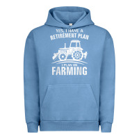 Pigment Pebble Blue Yes I Do Have A Retirement Plan Farming Funny Farmer Gift Urban Hoodie - trangStudio