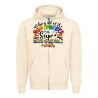 Sandshell wishing all of the homophobes uncomfortable month Zipper Hoodie - Artiststas