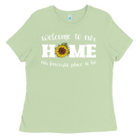 Matcha welcome to our Home Sunflower Ladies Tee - Bettercallsaul