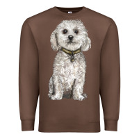 Chestnut bichon frise dog Premium Sweatshirt - BarkalooDesign