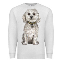 Oatmeal Heather bichon frise dog Premium Sweatshirt - BarkalooDesign
