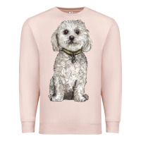 Pale Pink bichon frise dog Premium Sweatshirt - BarkalooDesign