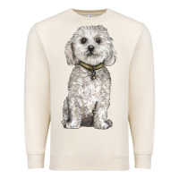 Sandshell bichon frise dog Premium Sweatshirt - BarkalooDesign
