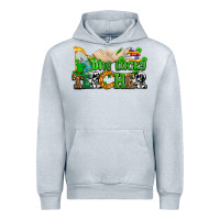 Heather Grey one lucky teacher Urban Hoodie - AdoDesignShop