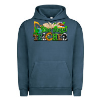 Pigment Midnight Navy one lucky teacher Urban Hoodie - AdoDesignShop