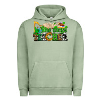 Pigment Oil Green one lucky teacher Urban Hoodie - AdoDesignShop