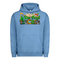 Pigment Pebble Blue one lucky teacher Urban Hoodie - AdoDesignShop