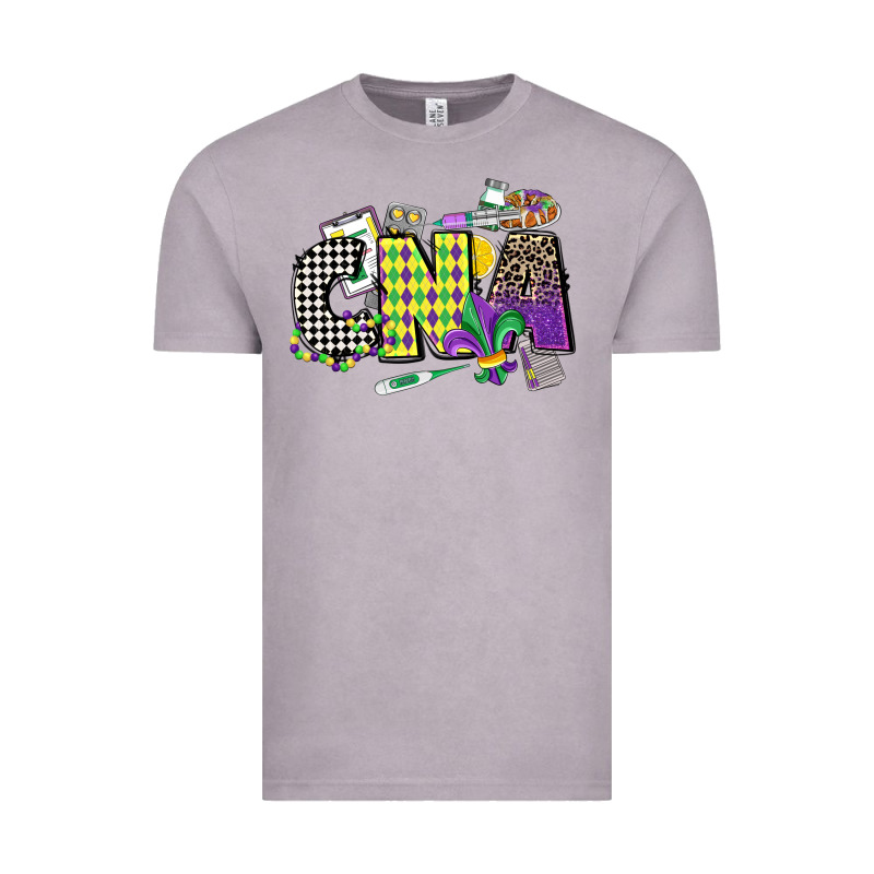 Cna Mardi Gras Certified Nursing Assistant Vintage Tee by CowGirlArtShop | Teevron