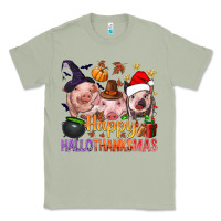 Matcha Happy Hallothanksmas Pigs Classic Tee - NancyCooperArtShop