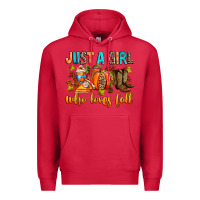 Cardinal Just a girl who loves Fall Premium Hoodie - RanaPortraitStore