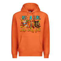 Carrot Just a girl who loves Fall Premium Hoodie - RanaPortraitStore