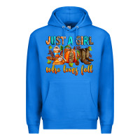True Royal Just a girl who loves Fall Premium Hoodie - RanaPortraitStore