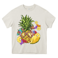 Cream pineapple enjoying Heavy Core Tee - BarkalooDesign