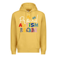Antique Gold Proud Autism Mom Leopard Pattern Design Autism Awa Premium Hoodie - CowhideDigitalArt
