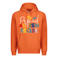Carrot Proud Autism Mom Leopard Pattern Design Autism Awa Premium Hoodie - CowhideDigitalArt