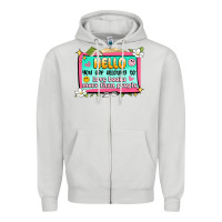 Dove Grey hello you are allowed to love books more than peop Zipper Hoodie - Artiststas