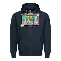 Navy hello you are allowed to love books more than peop Zipper Hoodie - Artiststas