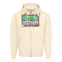 Sandshell hello you are allowed to love books more than peop Zipper Hoodie - Artiststas