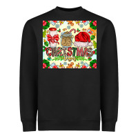 Black Christmas Vibes Heavyweight Sweatshirt - CowhideDigitalArt