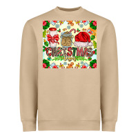 Mushroom Christmas Vibes Heavyweight Sweatshirt - CowhideDigitalArt